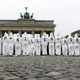 Activists from the Campaign to Stop Killer Robots protest in Berlin.